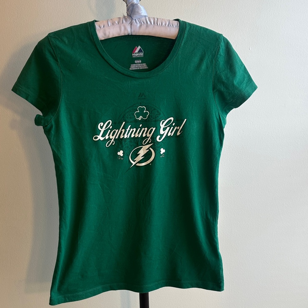 Majestic Green Lightning girl  Tee